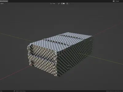 Military container Low-poly 3D model