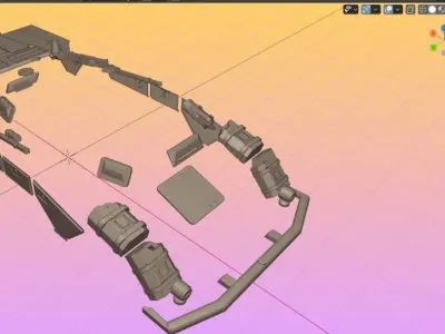 Sdkfz 234 Armoured Car Tank 3D model