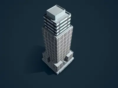 Low poly build free Free low-poly 3D model
