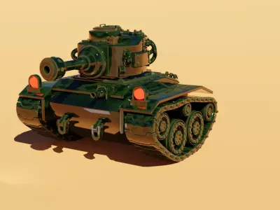 Legendary War Tank Free 3D model