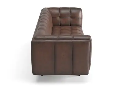 Old Leather Sofa Free low-poly 3D model