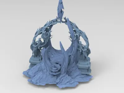 Dantes Inferno Great Dance Rocks 3D model