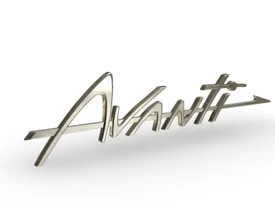 avanti logo 3D model
