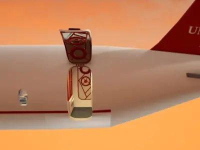 Aircraft Model in FBX format Low-poly 3D model