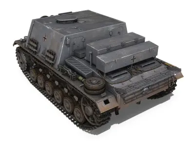 Self-propelled heavy Infantry Gun - StuIG 33B 3D model