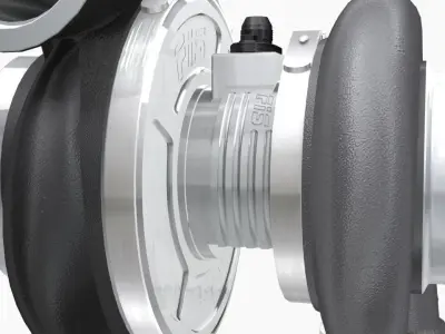 Forced Inductions GTR 98mm GEN3 turbocharger Low-poly 3D model