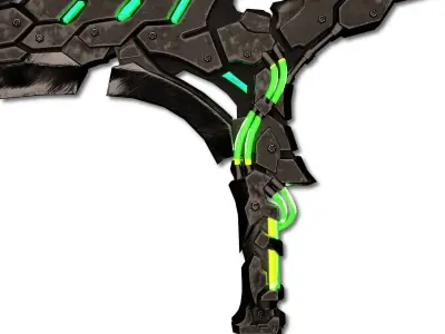 Metal Sickle Low-poly 3D model