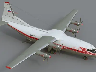 Antonov An-12B conversion 3D model