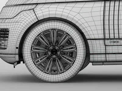 Range Rover Autobiography Hybrid 2018 wheel 3D model