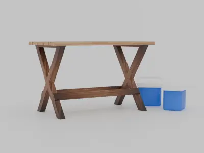 Camping Table 3D model