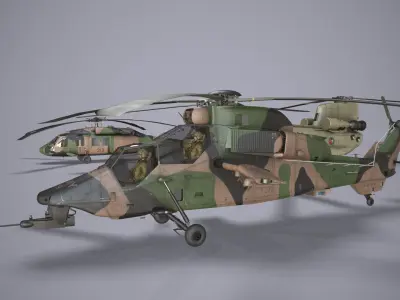 Australian Army Helicopters Collection Low-poly 3D model
