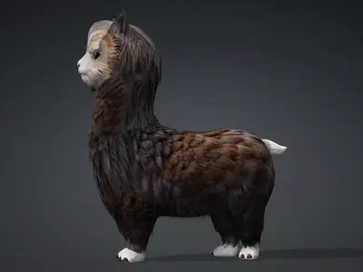 Alpaca A3 Free low-poly 3D model