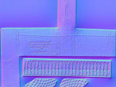 Ammo box open close Low-poly 3D model