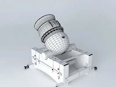 Spanish Mortar 1747 Free 3D model