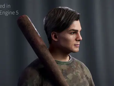 Survival 01 Low-poly 3D model