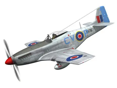 North American P-51K Mustang MK IV - RAAF 3D model