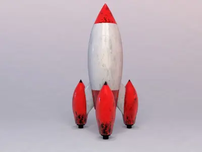 Rocket model ship 3D model