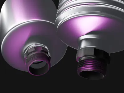 Set of Wilwood Master Reservoir and Lightweight Master Reservoir 3D model