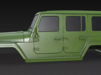 Jeep body 3d model 3D model