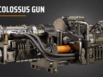 colossus gun 3D model