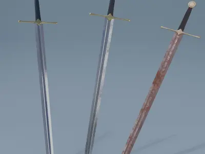 8 Swords two 3D Model Collection