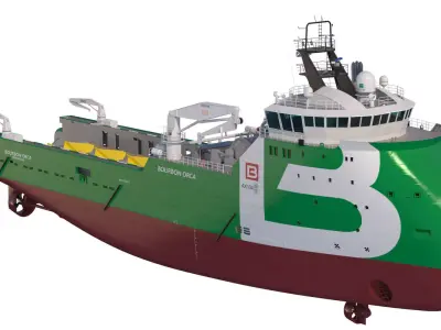 Anchor Handling Tug Supply Vessel BOURBON ORCA 3D model