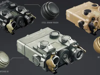 Ultimate Gun and Weapon Smart Materials for Substance 3D Painter 3D model