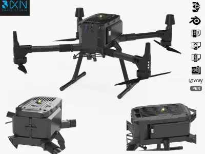 DJI Matrice 300 Rtk Quadcopter Drone 3D model