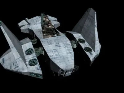 space drop ship Planet trading number 803 Free low-poly 3D model