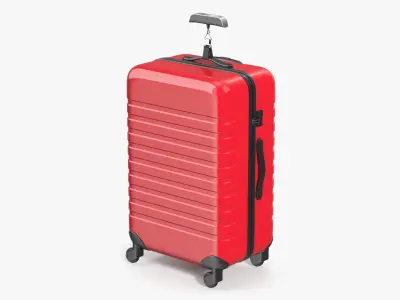 Portable Travel Luggage Weigher with Hard Shell Rolling Luggage 3D model