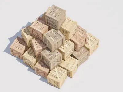 box Set 07 Low-poly 3D model