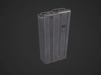M14 20 Rounds Magazine Low-poly 3D model