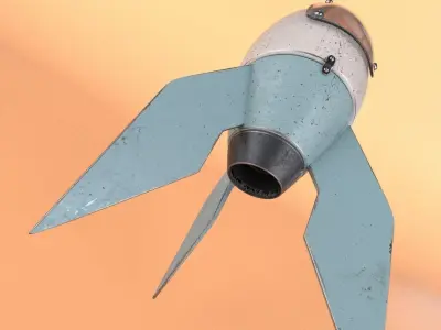 Air Bomb Low-poly 3D model