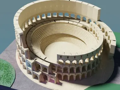 Colosseum Low-poly 3D model