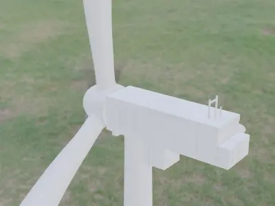 Windturbine wind turbine Low-poly 3D model