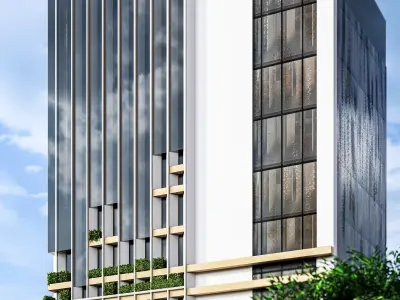 Modern High-rise Building 3D model