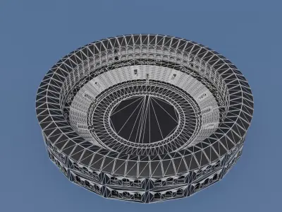 Plaza de toros de La Malagueta Spanish Bullring 3D model