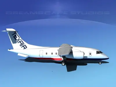 Dornier 328Jet Texair 3D model