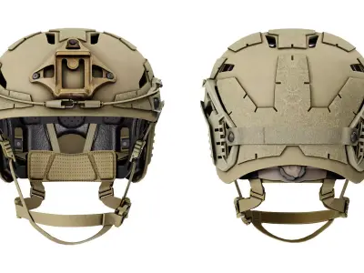 GALVION CAIMAN BUMP HELMET Low-poly 3D model