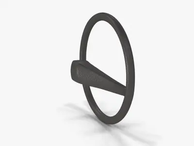 Mercedes-Benz MB 100 Steering Wheel Low-poly 3D model