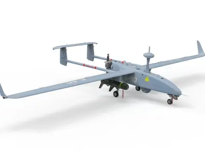  UAV military aircraft drone 3D model