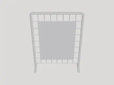 Basic Wire Display Stand - Geometry Only No Textures 3D model