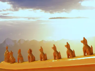 Imperial roof decoration 3D model