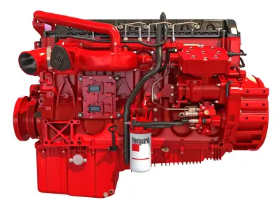 Cummins X12 Truck Engine 3D model