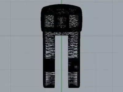 orecchini pencil Free 3D model