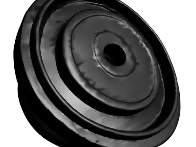 Industrial Control Knob Part Low-poly 3D model