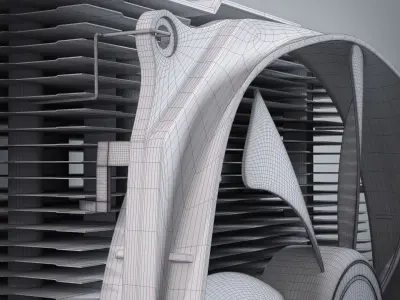 Bequiet CPU Processor Cooler Fan Ventilator Cooling Unit PC Part Low-poly 3D model