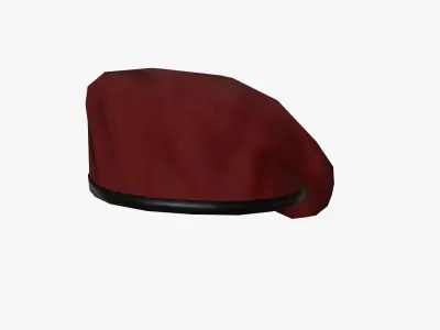 Commando Beret - Low Poly PBR Low-poly 3D model