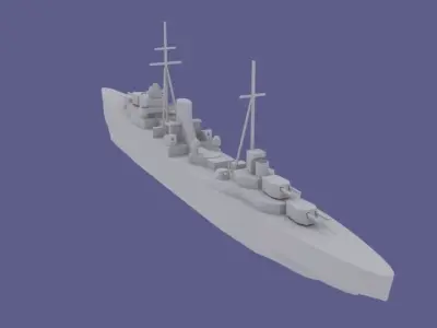 HMS Ajax 3D print model