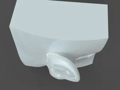 CAD-friendly Casual Woman Ear Model F1P1D0V1ear 3D model